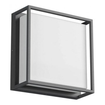 Redo 90565 - LED-ulkoseinävalaisin QUADRIS LED/20W/230V IP54 antrasiitti