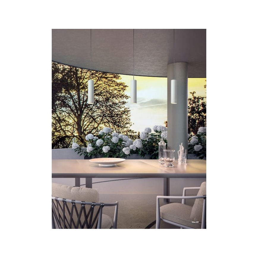 Redo 90570 - LED-ulkoriippuvalaisin KLOU LED/9W/230V IP54 valkoinen