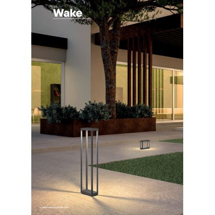 Redo 90580 - LED-ulkovalaisin WAKE LED/8W/230V 3000K 20 cm IP65 antrasiitti