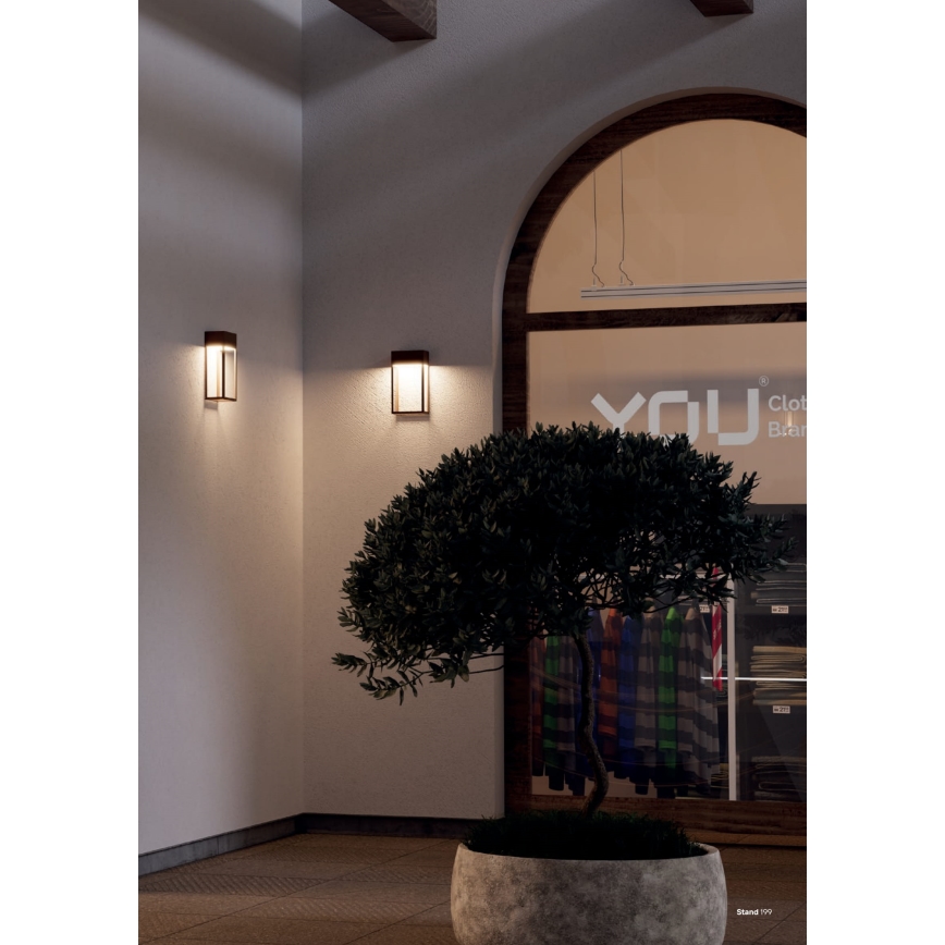 Redo 90603 - STAND LED-seinävalaisin ulkokäyttöön 20W/230V 3000K CRI 90 IP65, antrasiitti