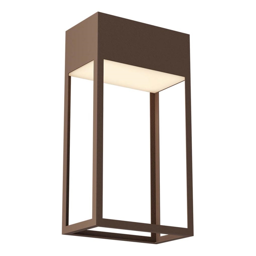 Redo 90604 - LED-ulkoseinävalaisin STAND LED/20W/230V 3000K CRI 90 IP65 ruskea