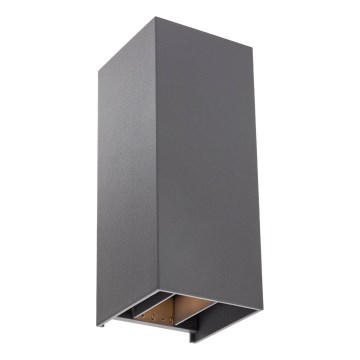 Redo 90636 - LED-ulkoseinävalaisin SONNY 2xLED/5W/230V 2200/3000/4000K IP54 antrasiitti