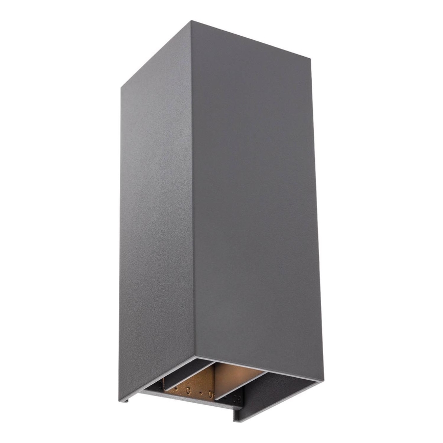 Redo 90636 - LED-ulkoseinävalaisin SONNY 2xLED/5W/230V 2200/3000/4000K IP54 antrasiitti