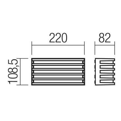 Redo 90638 - LED-ulkoseinävalaisin BLAZE LED/12W/230V 3000K IP54 antrasiitti
