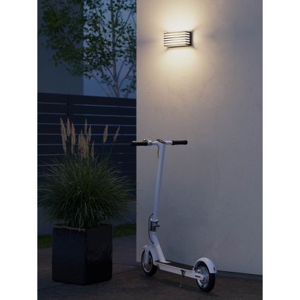 Redo 90639 - LED-ulkoseinävalaisin BLAZE LED/12W/230V 3000K IP54 antrasiitti