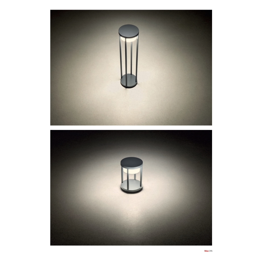 Redo 90676 - MAX LED ulkovalaisin 15W/230V 2700K 80 cm IP65 antrasiitti