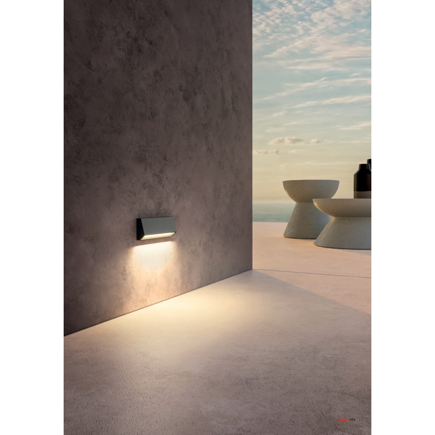 Redo 90680 - Ulko-opastevalaisin ANDER LED/4W/230V 3000K IP65 antrasiitti