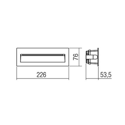 Redo 9092 - LED-ulkoportaikkovalaisimet IGOR LED/6W/230V 3000K IP54 antrasiitti