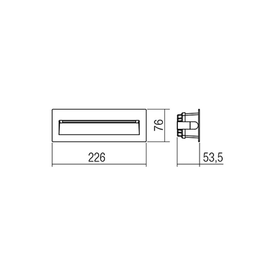 Redo 9092 - LED-ulkoportaikkovalaisimet IGOR LED/6W/230V 3000K IP54 antrasiitti