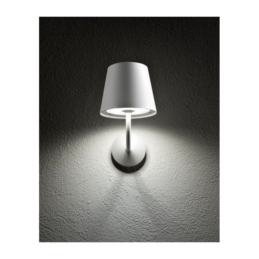 Redo 9124 - LED ulkoseinälamppu GIORGIO LED/7W/230V IP65 valkoinen