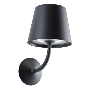 Redo 9125 - LED ulkoseinälamppu GIORGIO LED/7W/230V IP65 musta