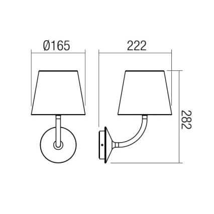 Redo 9125 - LED ulkoseinälamppu GIORGIO LED/7W/230V IP65 musta