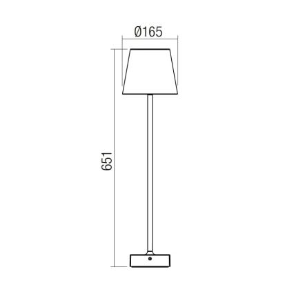 Redo 9126 - LED-ulkolamppu GIORGIO LED/7W/230V IP65 valkoinen