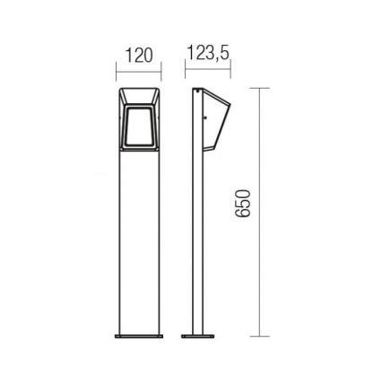 Redo 9168 - LED-ulkolamppu ARGES LED/3W/230V IP54 ruskea