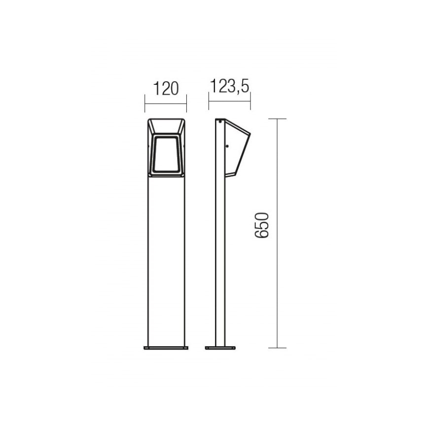 Redo 9168 - LED-ulkolamppu ARGES LED/3W/230V IP54 ruskea