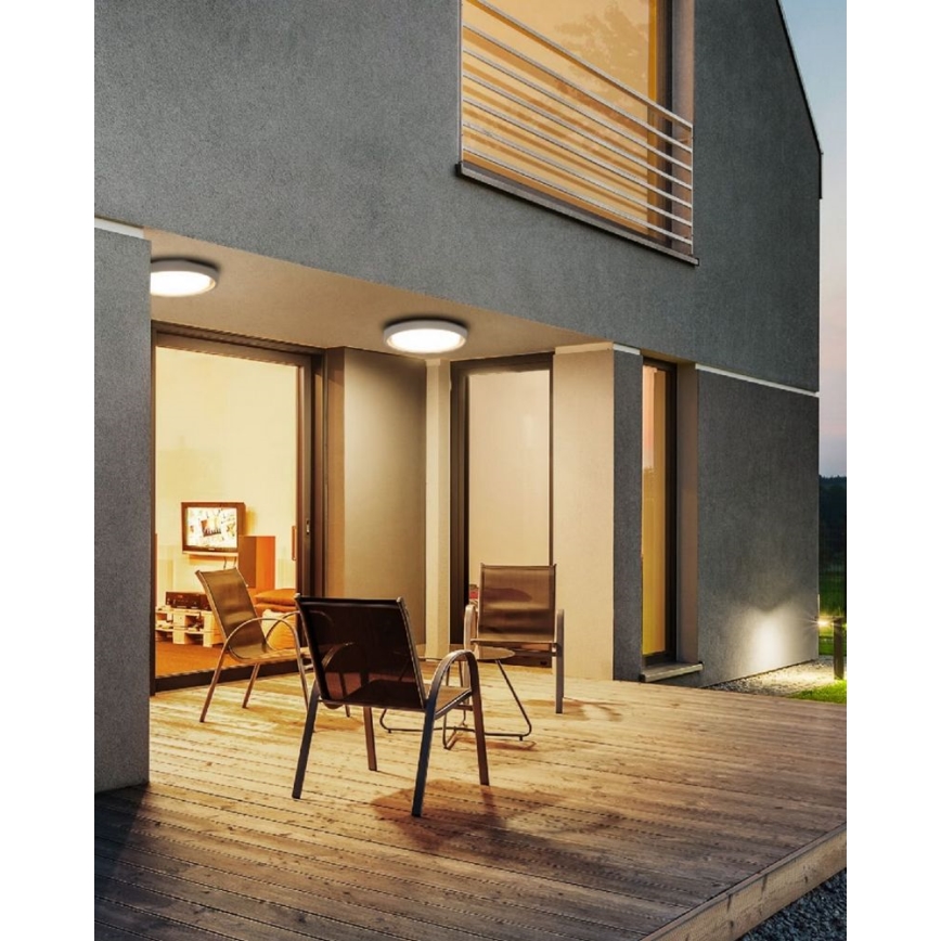 Redo 9180 - LED-ulkokattovalaisin BEZEL LED/25W/230V halkaisija 27 cm IP54 valkoinen
