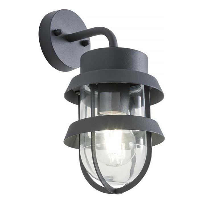 Redo 9498 - Ulkoseinävalaisin CLAUT 1xE27/42W/230V IP44 antrasiitti