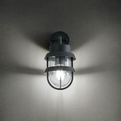Redo 9498 - Ulkoseinävalaisin CLAUT 1xE27/42W/230V IP44 antrasiitti