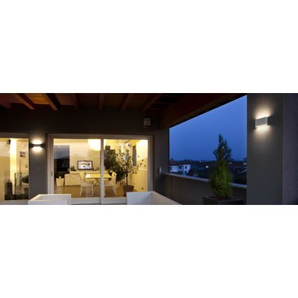 Redo 9622 - KLIPPE LED ulkoseinävalaisin 13 W, 230 V, 3000 K, IP54, valkoinen