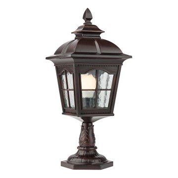 Redo 9652 - Ulkovalaisin YORK 1xE27/70W/230V IP44 ruskea