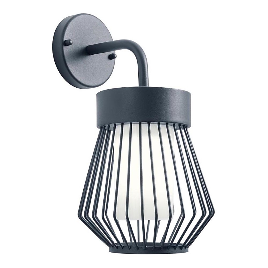 Redo 9843 - Ulkoseinävalaisin TITTI 1xE27/42W/230V IP44 antrasiitti