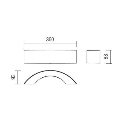 Redo 9903 - LED-ulkoseinävalaisin ECLIPSE 3xLED/3W/230V IP54