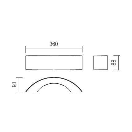 Redo 9904 - LED-ulkoseinävalaisin ECLIPSE 3xLED/3W/230V IP54