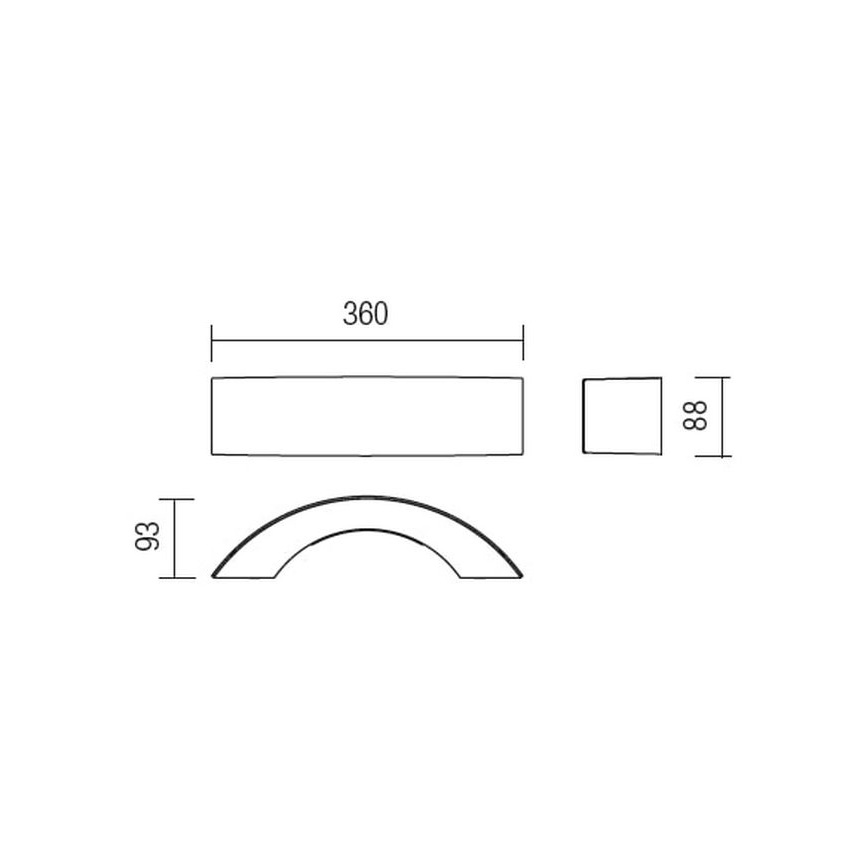 Redo 9904 - LED-ulkoseinävalaisin ECLIPSE 3xLED/3W/230V IP54