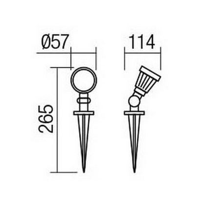 Redo 9998 - LED-ulkolamppu TIM LED/5W/230V 4000K IP65
