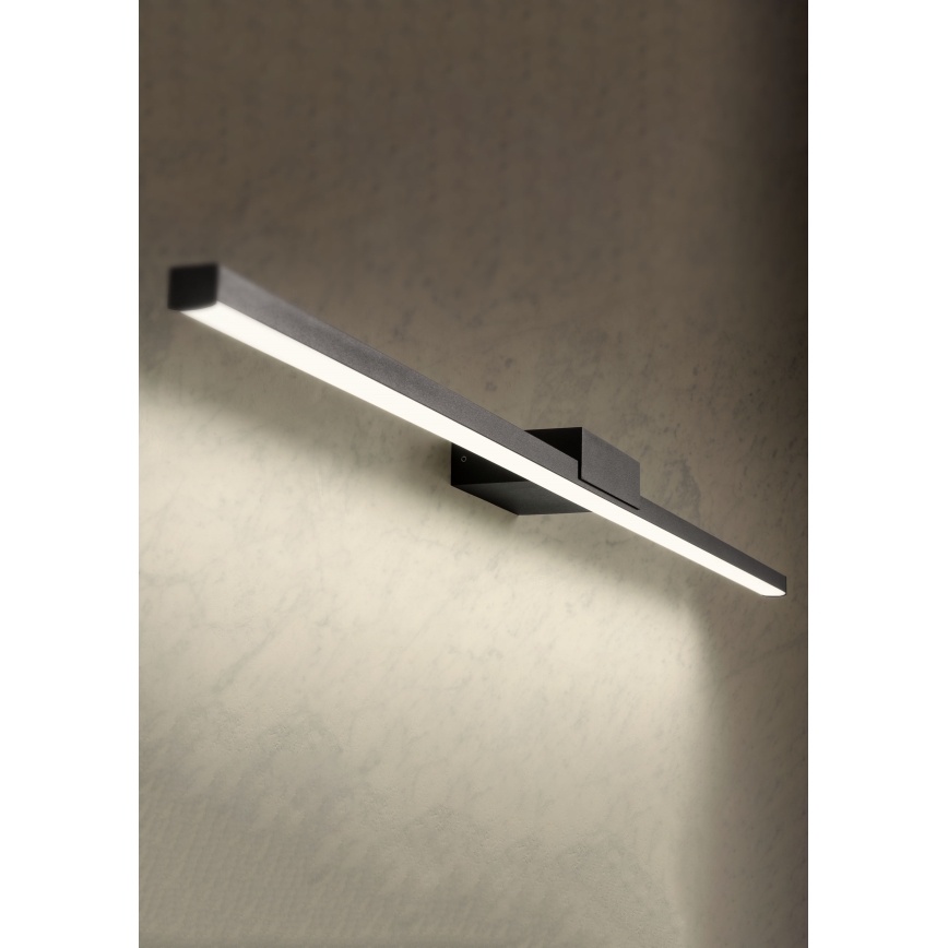Redo01-3270 - Kylpyhuoneen LED-peilivalo ASTON LED/12W/230V 60 cm CRI 90 IP44 musta