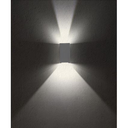 Redo 90553 - LED-ulkoseinävalaisin VARY 2xLED/10W/230V 3000K IP54 antrasiitti