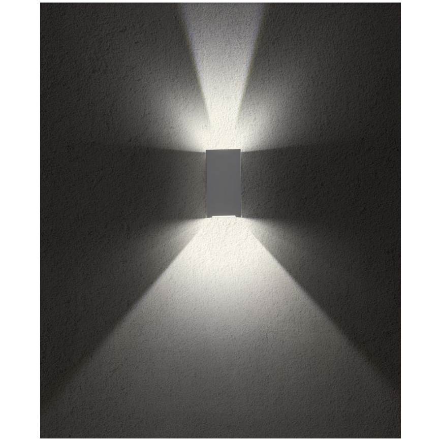 Redo 90553 - LED-ulkoseinävalaisin VARY 2xLED/10W/230V 3000K IP54 antrasiitti