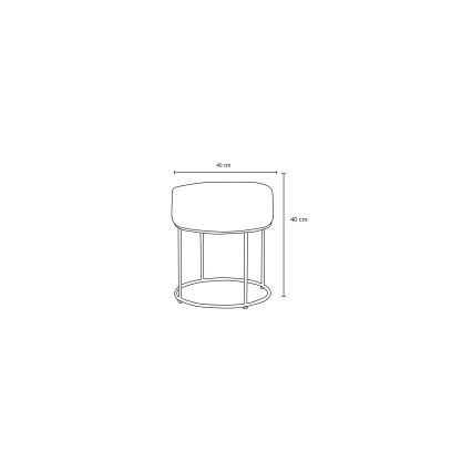 RELO-jakkara Ø 40 cm, keltainen