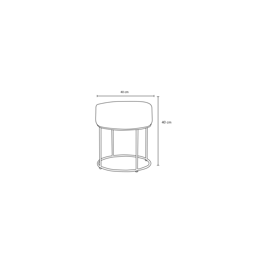 RELO-jakkara Ø 40 cm, keltainen