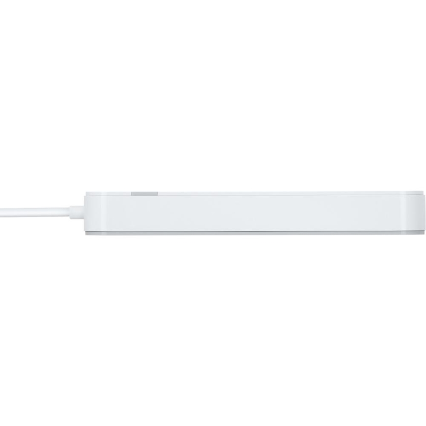 Älykäs jatko kaapeli kytkimellä 4Z Tyyppi E + 2x USB-A + 1x USB-C 1,5m Wi-Fi Tuya valkoinen