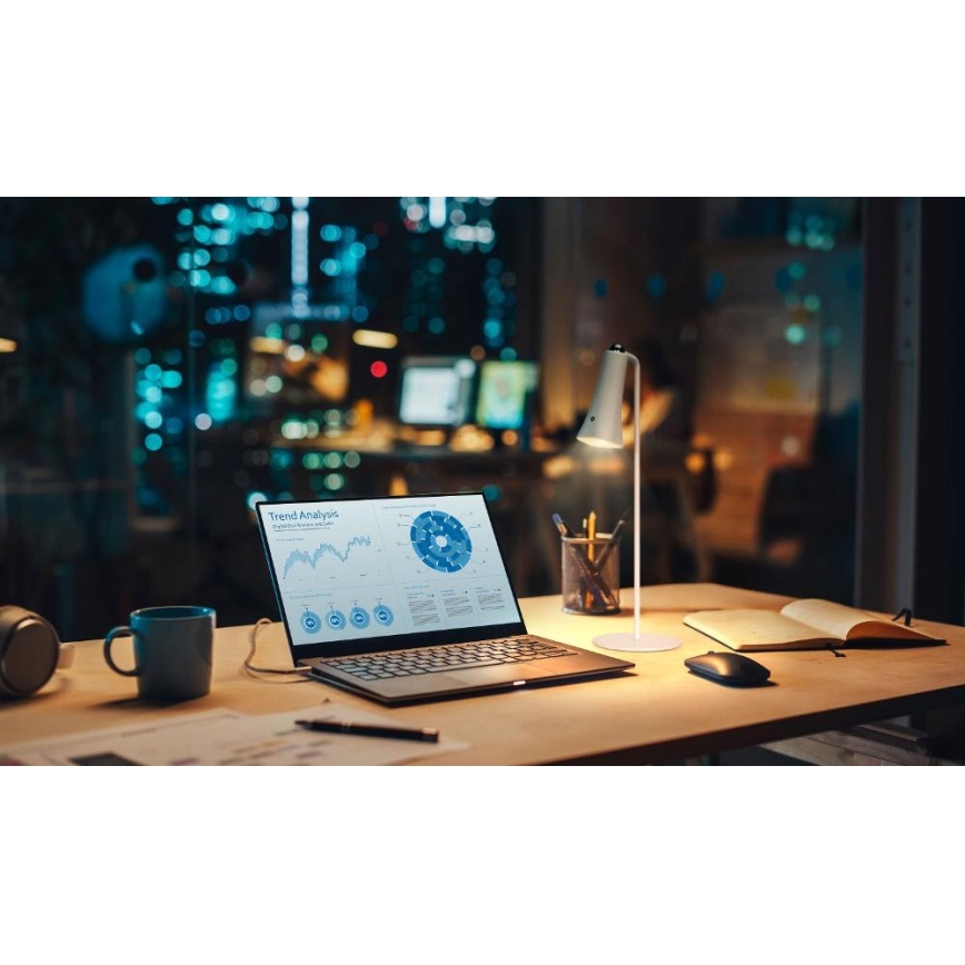 Retlux - himmennettävä ja ladattava 3-in-1 LED-lamppu LED/3W/5V 1200 mAh valkoinen