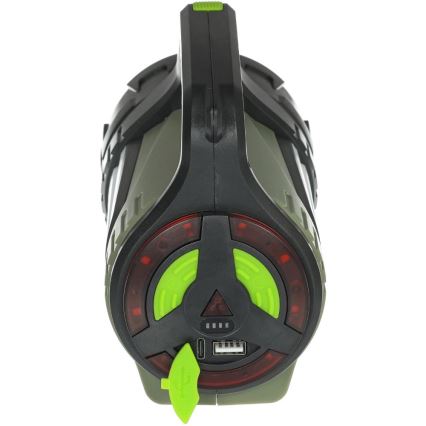 Retlux - himmennettävä ladattava ulkokäyttöön sopiva LED-taskulamppu powerbank-toiminnolla LED/21W/4400 mAh IP44