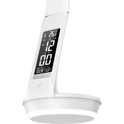 Himmennettävä LED-pöytävalaisin langattomalla latauksella Qi 5W ja näyttö LED/6W/230V 3000/4000/6000K valkoinen