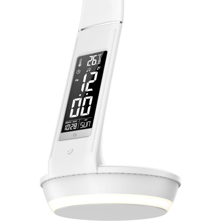 Himmennettävä LED-pöytävalaisin langattomalla latauksella Qi 5W ja näyttö LED/6W/230V 3000/4000/6000K valkoinen