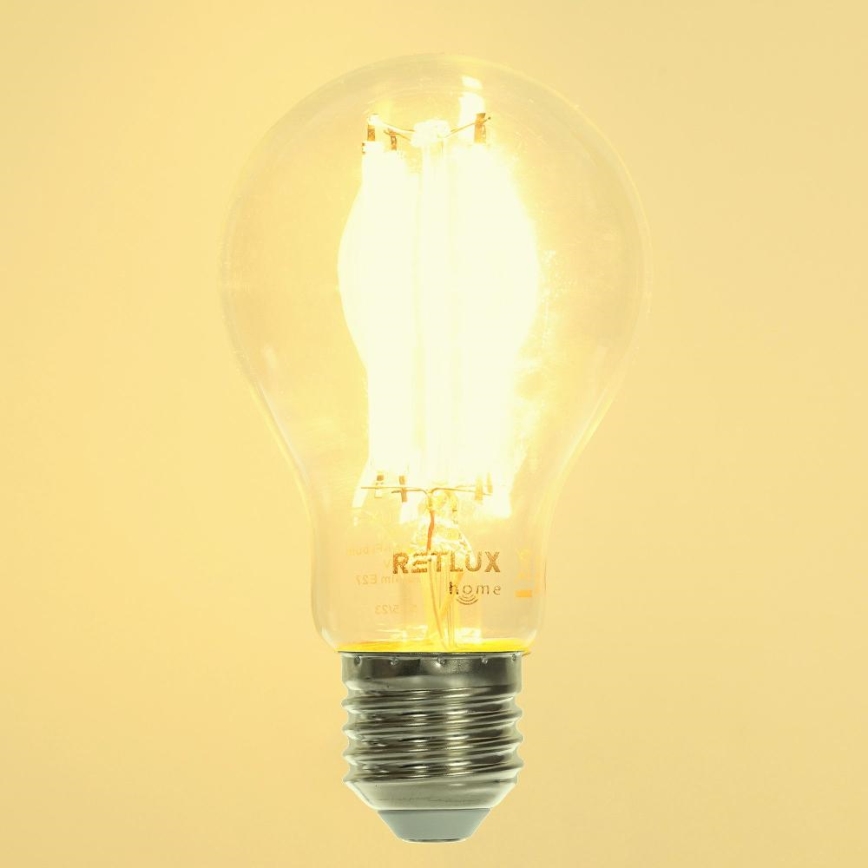 Himmennettävä LED-polttimo FILAMENT A60 E27/7W/230V 2700-6500K Wi-Fi Tuya