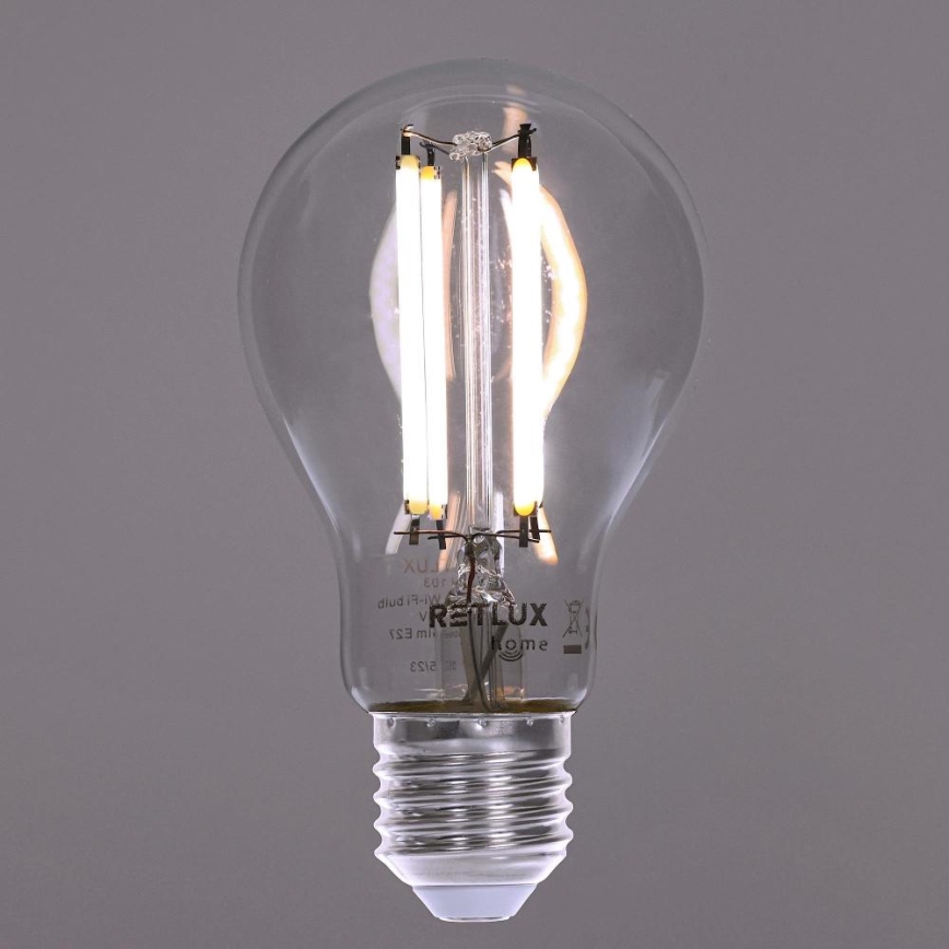Himmennettävä LED-polttimo FILAMENT A60 E27/7W/230V 2700-6500K Wi-Fi Tuya