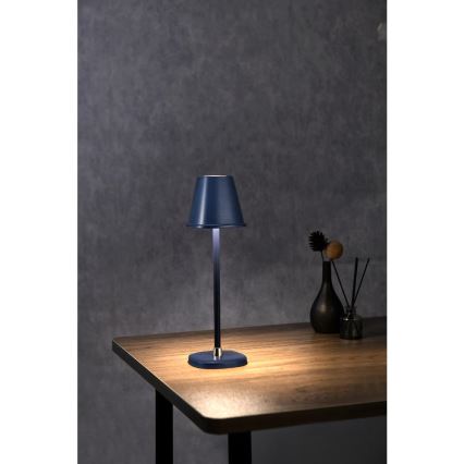 LED Himmennettävä ja ladattava pöytälamppu LED/3W/1800 mAh tummansininen