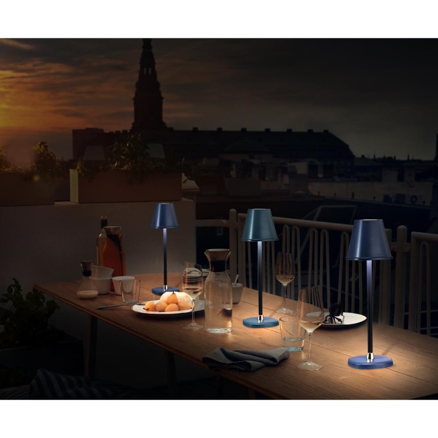 LED Himmennettävä ja ladattava pöytälamppu LED/3W/1800 mAh tummansininen