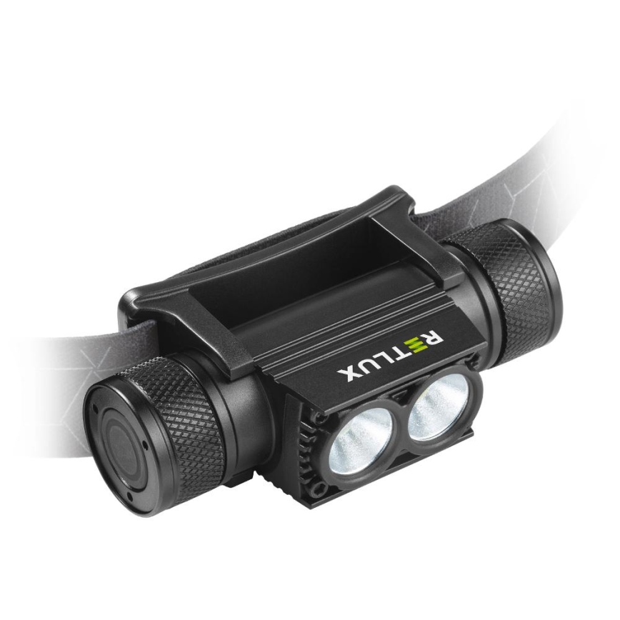 LED Himmennettävä ladattava alumiini otsalamppu LED/2600 mAh IP65