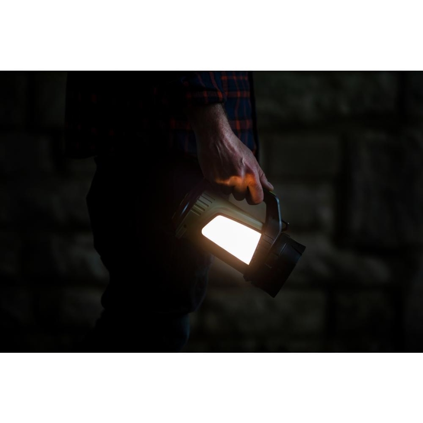 Retlux - LED Himmennettävä ulko ladattava taskulamppu virtapankki LED/21W/4400 mAh IP44