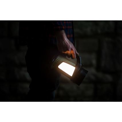 LED Himmennettävä ulko ladattava taskulamppu virtapankki LED/21W/4400mAh IP44