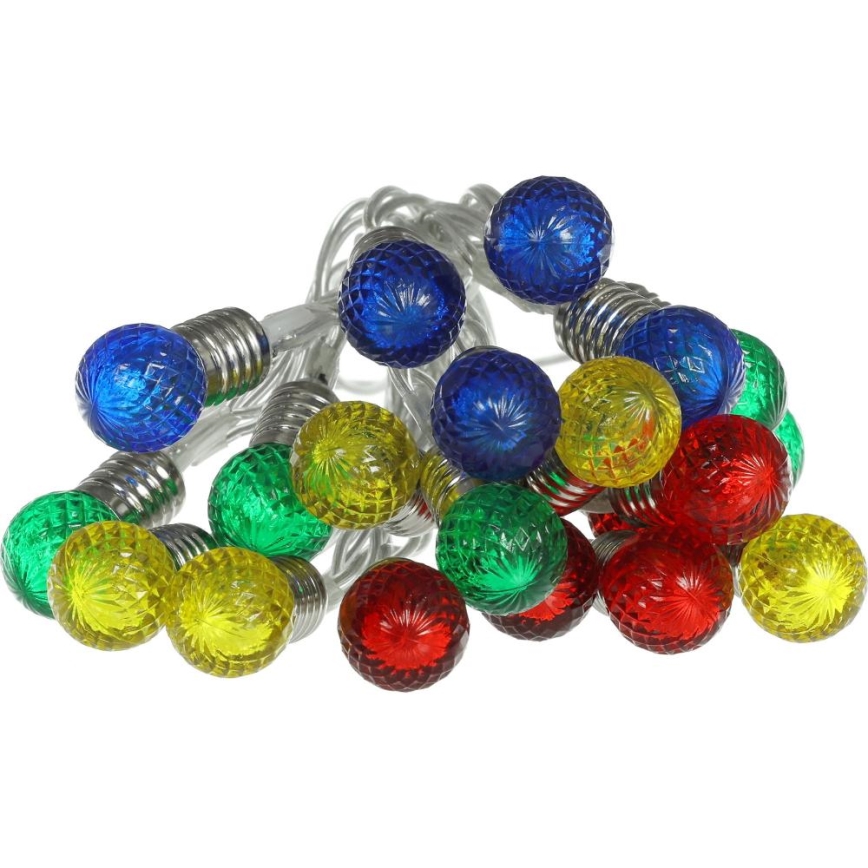 LED-jouluketju 20xLED/2xAA/lämpimänvalkoinen 1,8m polttimot