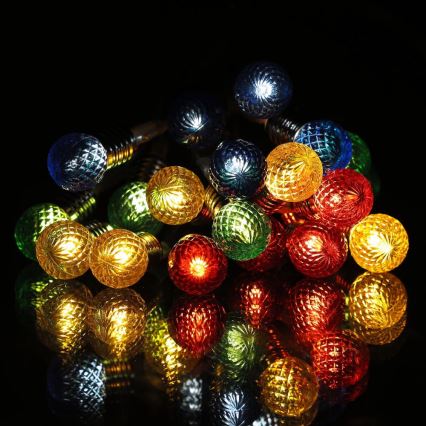 LED-jouluketju 20xLED/2xAA/lämpimänvalkoinen 1,8m polttimot