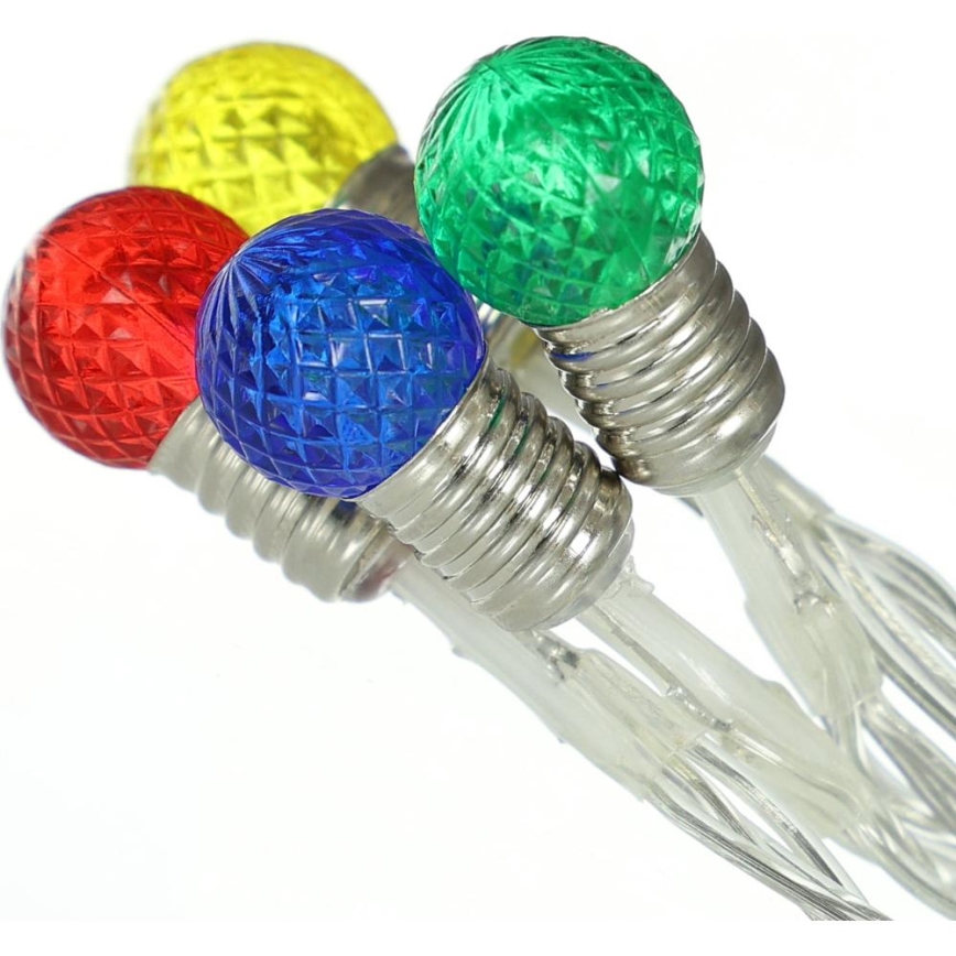 LED-jouluketju 20xLED/2xAA/lämpimänvalkoinen 1,8m polttimot