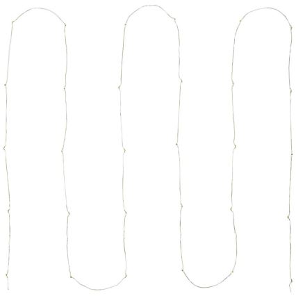 LED Jouluketju 30xLED/2xAA 3,3m monivärinen